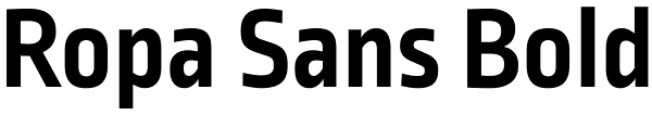 Ropa Sans Bold Font