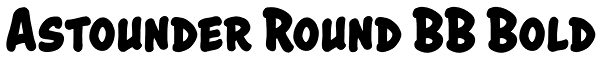 Astounder Round BB Bold Font