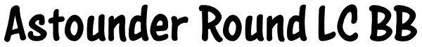 Astounder Round LC BB Font