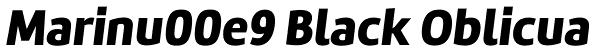 Marinu00e9 Black Oblicua Font