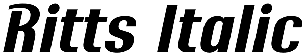 Ritts Italic Font