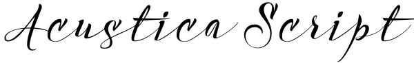 Acustica Script Font