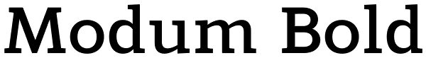 Modum Bold Font