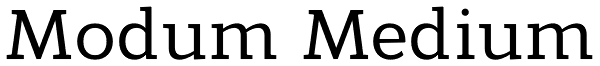 Modum Medium Font