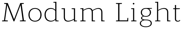 Modum Light Font