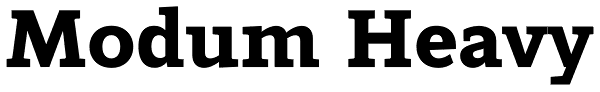 Modum Heavy Font