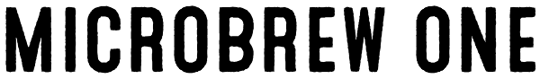 Microbrew One Font