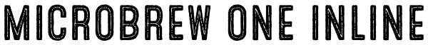 Microbrew One Inline Font