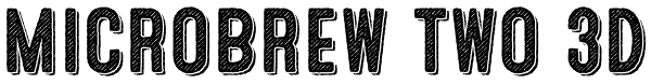 Microbrew Two 3D Font