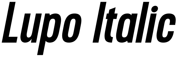 Lupo Italic Font