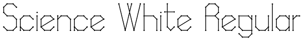 Science White Regular Font