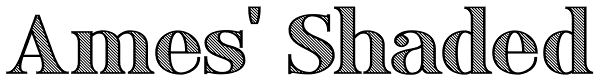 Ames' Shaded Font