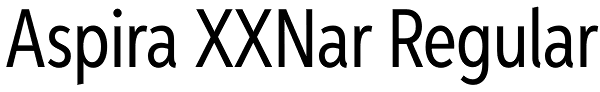 Aspira XXNar Regular Font