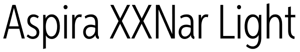 Aspira XXNar Light Font