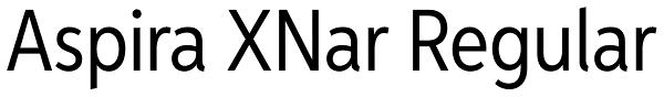 Aspira XNar Regular Font