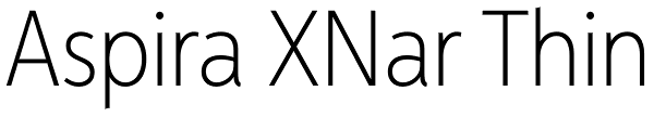 Aspira XNar Thin Font