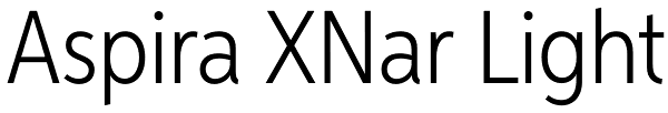 Aspira XNar Light Font