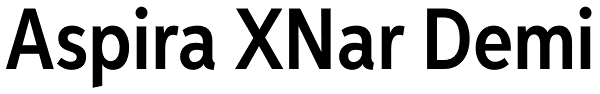 Aspira XNar Demi Font