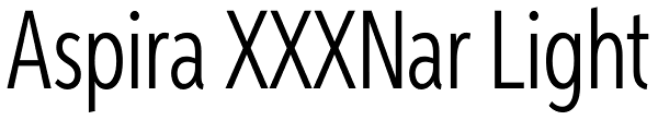 Aspira XXXNar Light Font