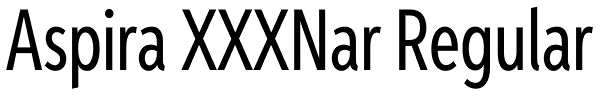 Aspira XXXNar Regular Font