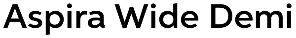 Aspira Wide Demi Font