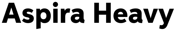 Aspira Heavy Font