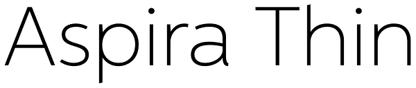 Aspira Thin Font