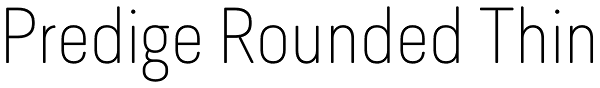 Predige Rounded Thin Font