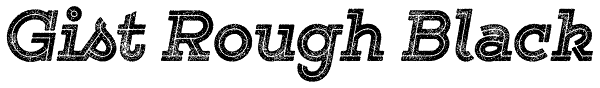 Gist Rough Black Font