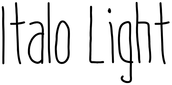 Italo Light Font