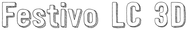 Festivo LC 3D Font