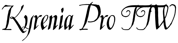 Kyrenia Pro TTW Font