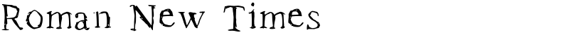 Roman New Times Font