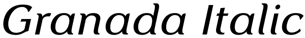 Granada Italic Font