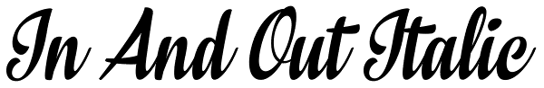 In And Out Italic Font