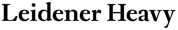 Leidener Heavy Font