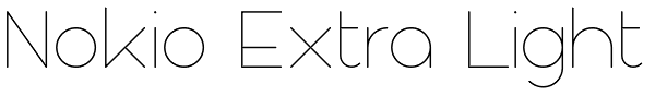 Nokio Extra Light Font