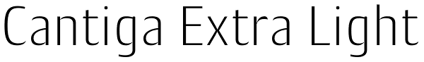 Cantiga Extra Light Font