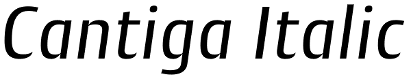 Cantiga Italic Font