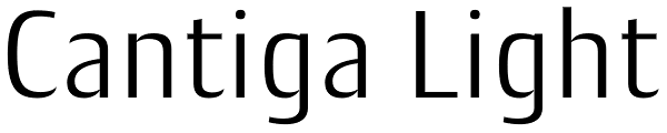 Cantiga Light Font