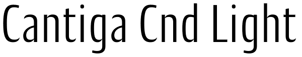 Cantiga Cnd Light Font