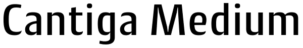 Cantiga Medium Font