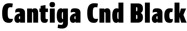 Cantiga Cnd Black Font