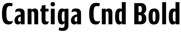 Cantiga Cnd Bold Font