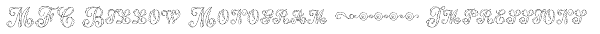 MFC Billow Monogram 10000 Impressions Font