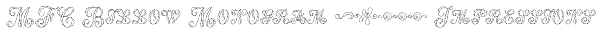 MFC Billow Monogram 25000 Impressions Font