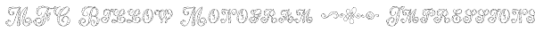 MFC Billow Monogram 250 Impressions Font