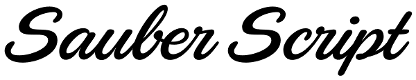 Sauber Script Font