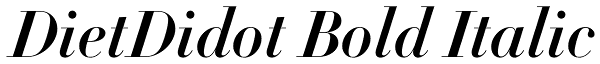 DietDidot Bold Italic Font