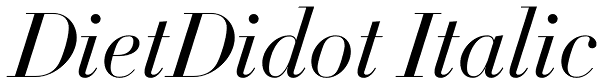 DietDidot Italic Font